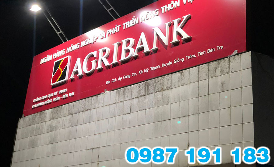 Mẫu bảng hiệu ngân hàng Agribank 02