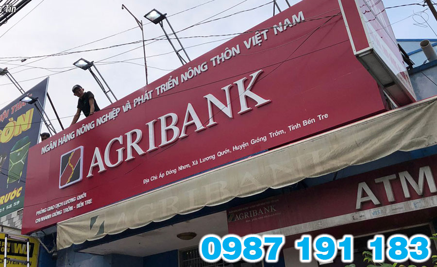 Mẫu bảng hiệu ngân hàng Agribank 03