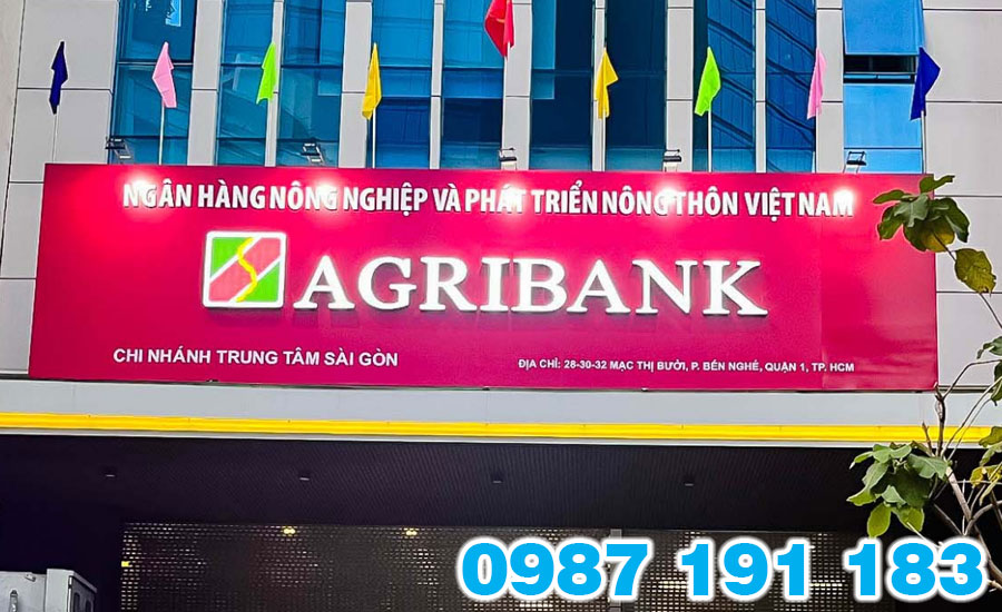 Mẫu bảng hiệu ngân hàng Agribank 04