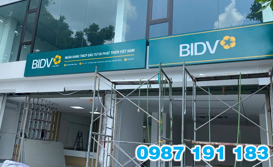 Mẫu bảng hiệu ngân hàng BIDV 01