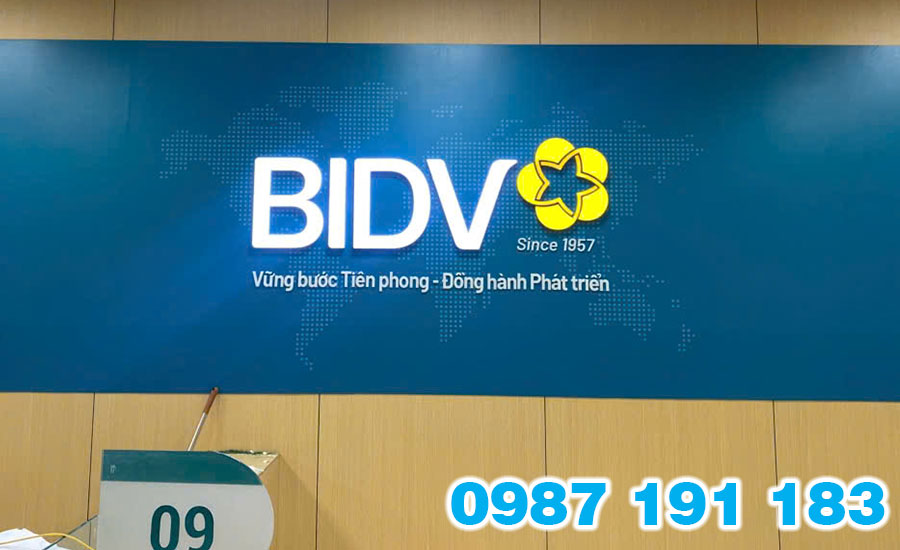 Mẫu bảng hiệu ngân hàng BIDV 02