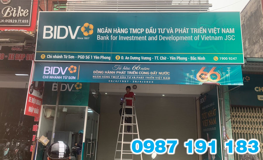 Mẫu bảng hiệu ngân hàng BIDV 04