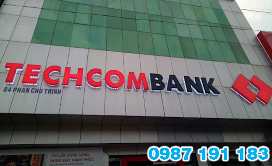 Mẫu bảng hiệu ngân hàng Techcombank 01