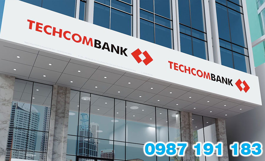 Mẫu bảng hiệu ngân hàng Techcombank 02