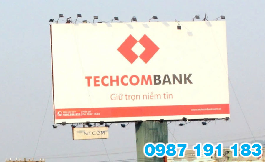 Mẫu bảng hiệu ngân hàng Techcombank 05