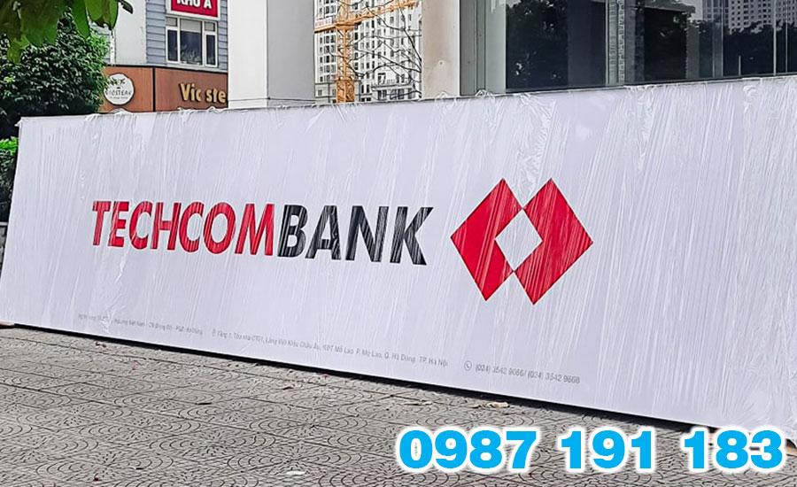 Mẫu bảng hiệu ngân hàng Techcombank 07