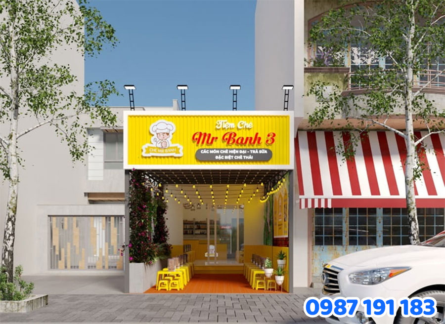 Mẫu bảng hiệu quán ăn uống đẹp số 01