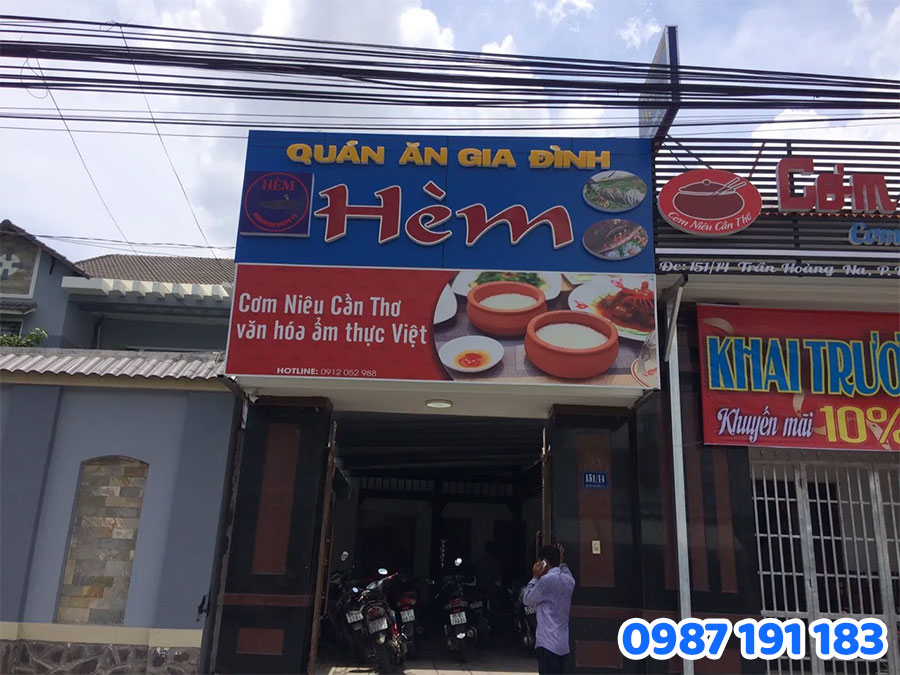 Mẫu bảng hiệu quán ăn uống đẹp số 03