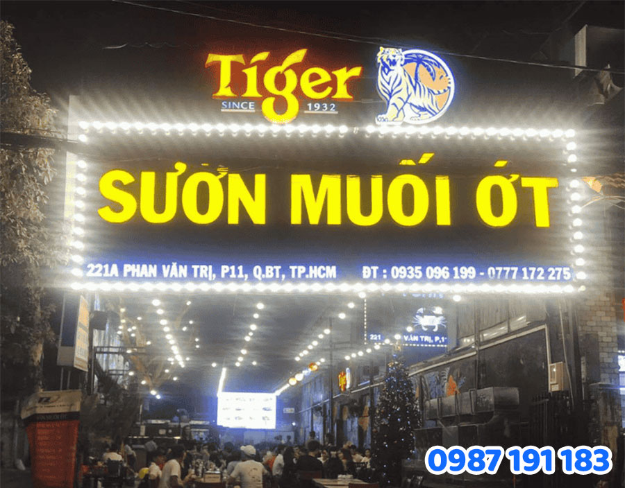 Mẫu bảng hiệu quán ăn uống đẹp số 05