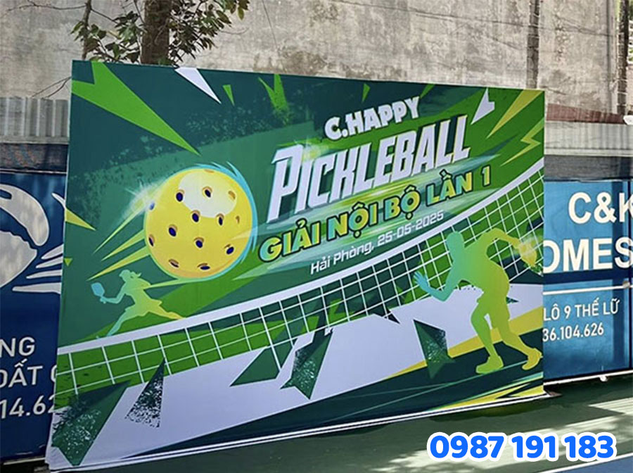 Mẫu bảng hiệu pickleball đẹp số 1