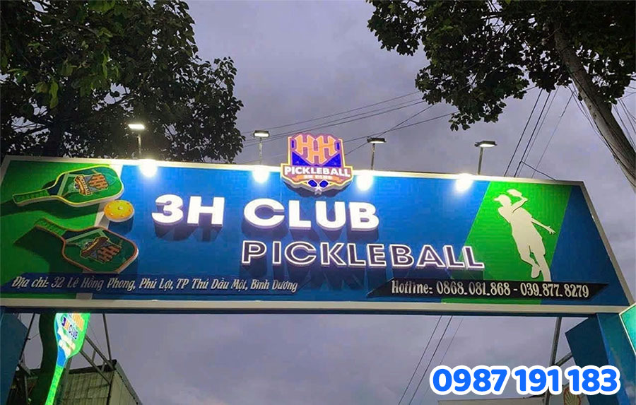 Mẫu bảng hiệu pickleball đẹp số 4