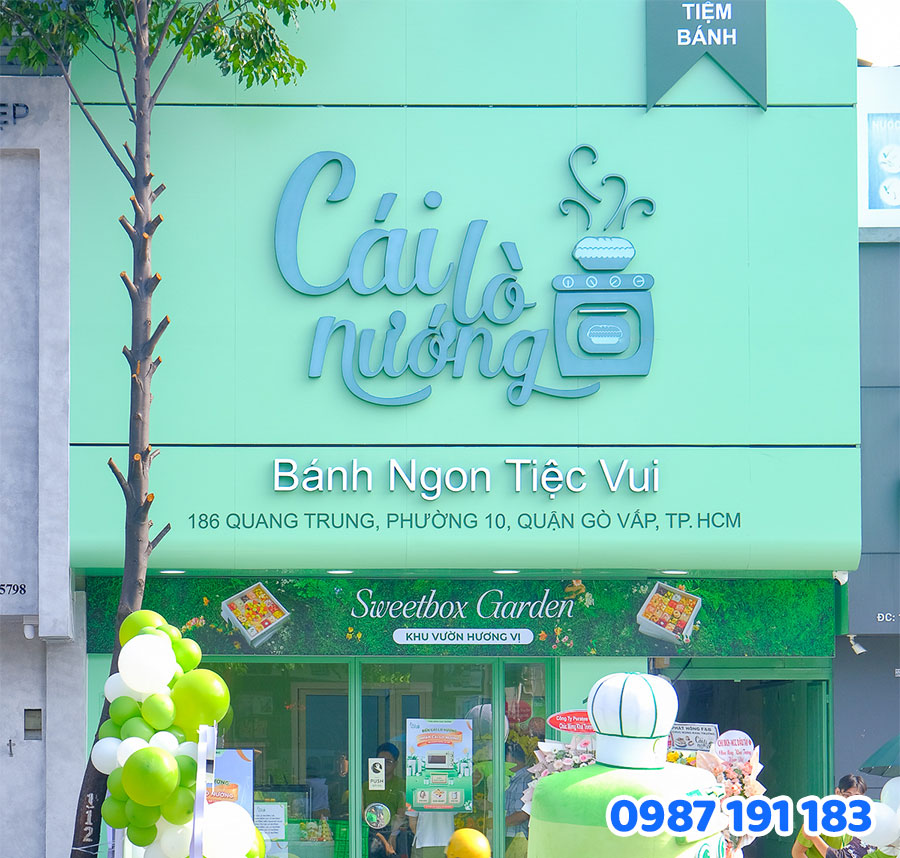 Mẫu bảng hiệu tiệm bánh đẹp số 6