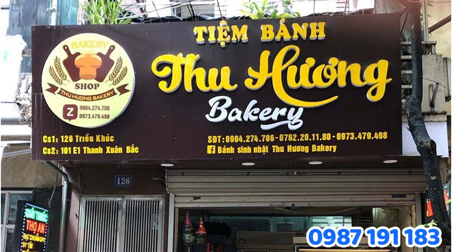 Mẫu bảng hiệu tiệm bánh đẹp số 1