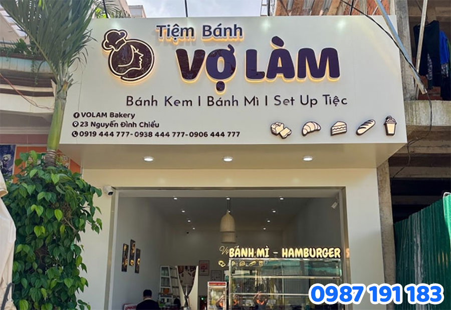 Mẫu bảng hiệu tiệm bánh đẹp số 2