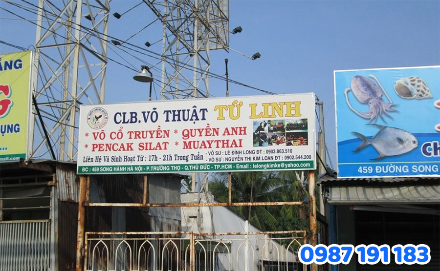 Sắc Kim - Thiết kế thi công bảng hiệu võ thuật tại HCM