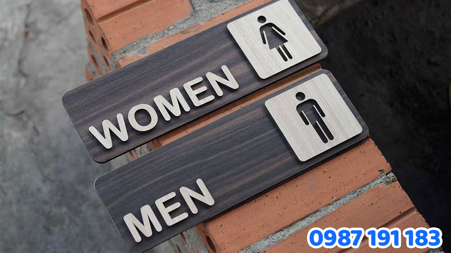 Bảng hiệu WC nam nữ: Tuy “Nhỏ” nhưng lại rất quan trọng