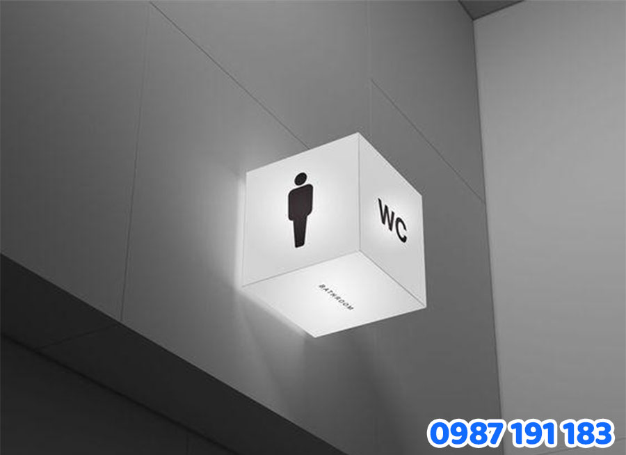 bảng hiệu WC nam nữ tại nhà hàng - khách sạn mẫu số 2
