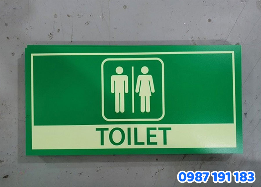 bảng hiệu WC nam nữ tại Văn phòng – trường học mẫu số 1