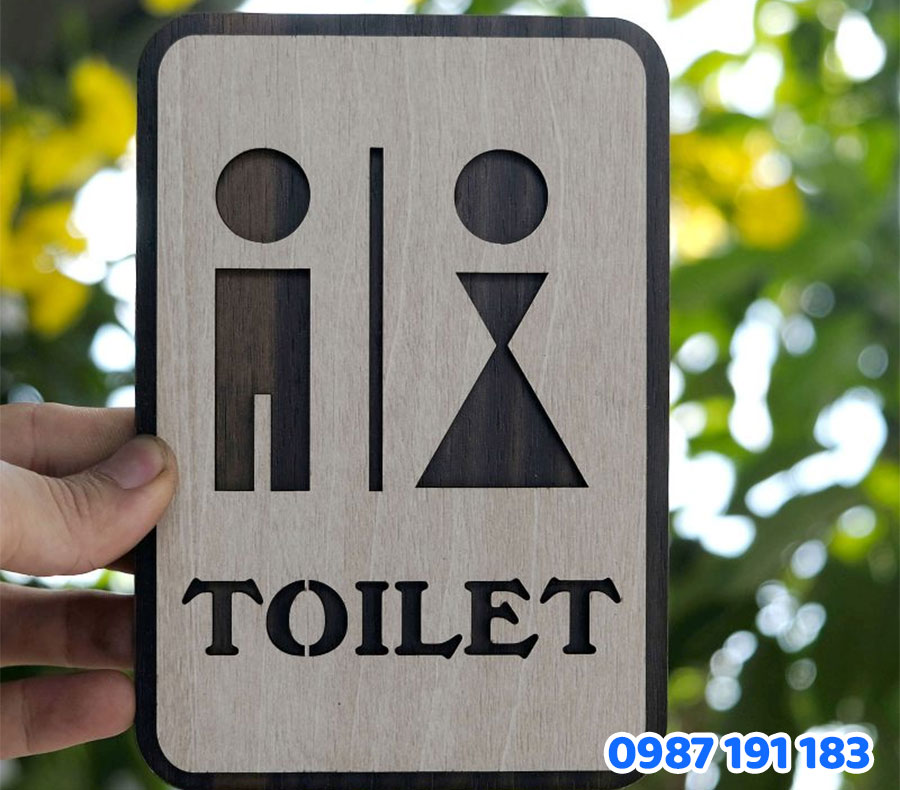 Bảng hiệu WC nam nữ "nhỏ" nhưng quan trọng