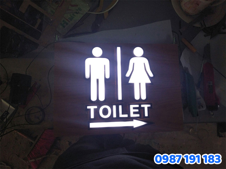 Bảng hiệu WC đèn LED