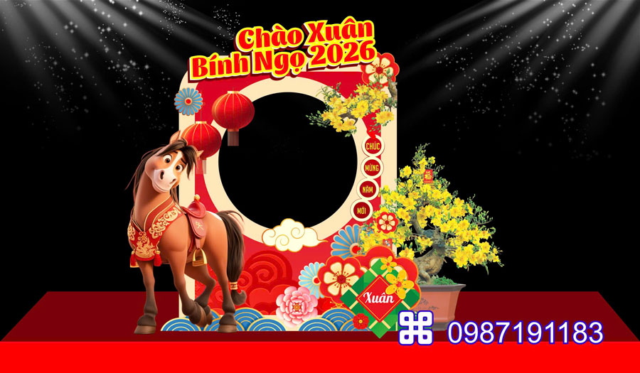 Mẫu cổng chào Tết 2026 mã 07