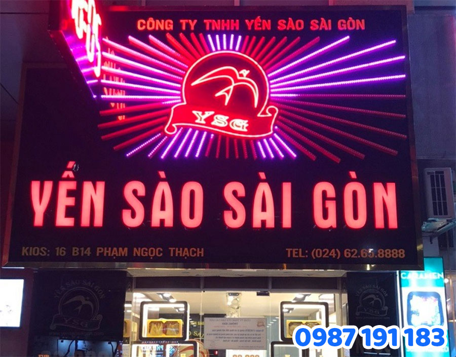 Bảng Hiệu Hộp Đèn Yến Sào