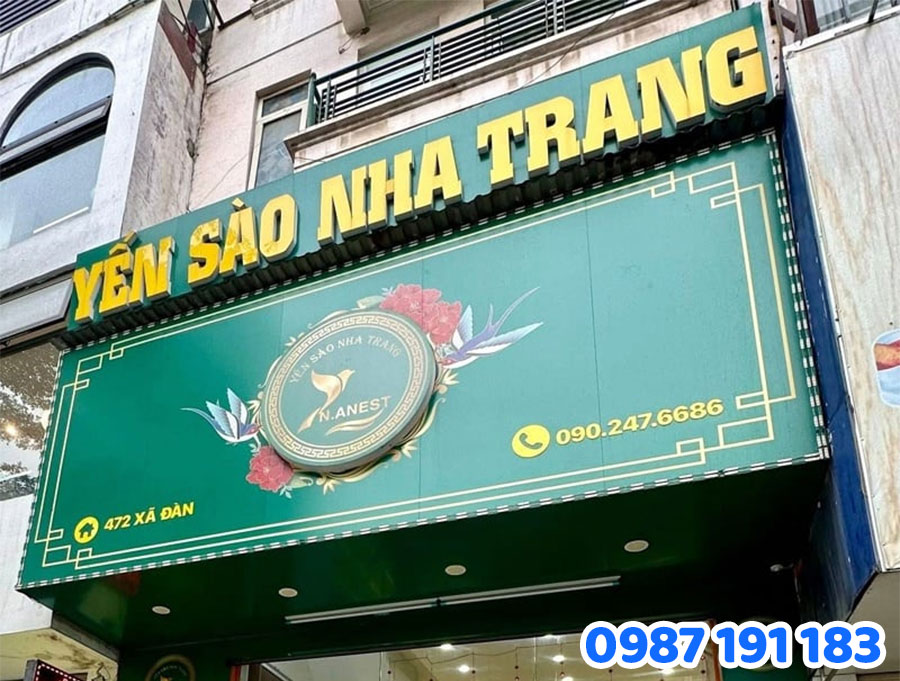 Thiết Kế Bảng Hiệu Yến Sào Nên Dùng Màu Gì?