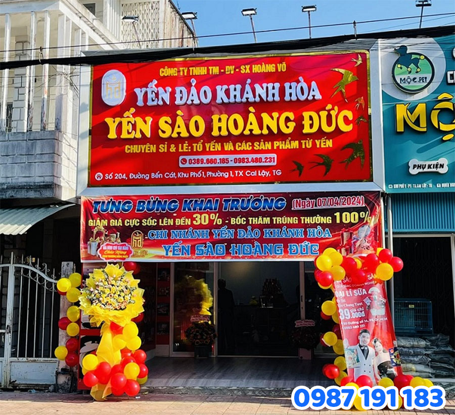 Nội Dung Cần Có Trên Bảng Hiệu Yến Sào