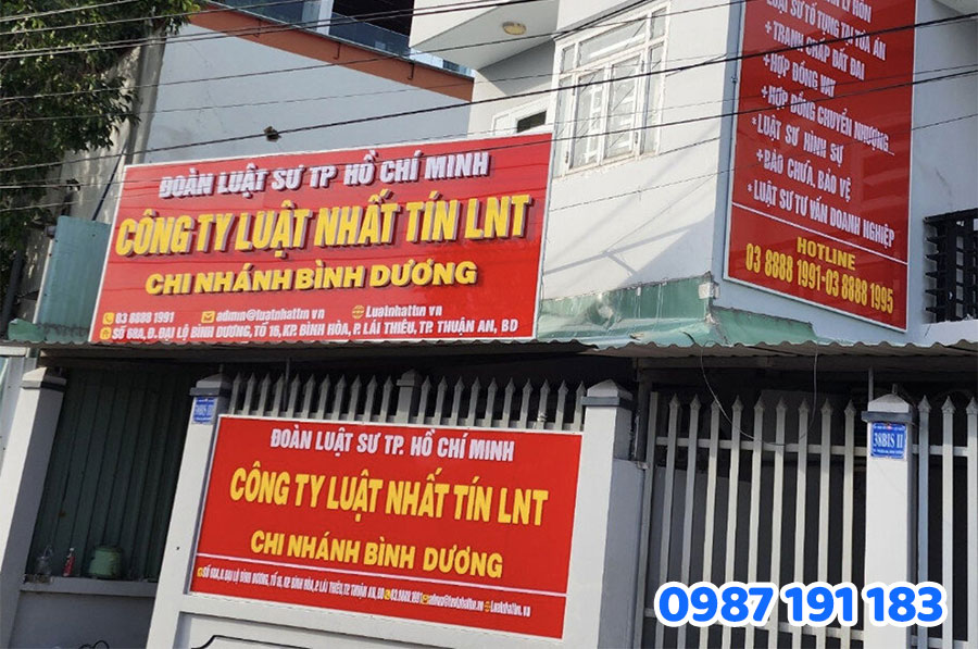 Kích Thước & Vị Trí Lắp Đặt bảng hiệu công ty luật