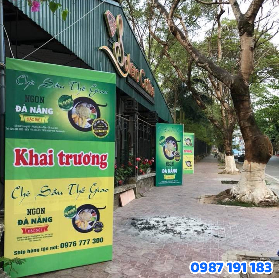 Bảng Hiệu Vẫy bán chè mẫu 2