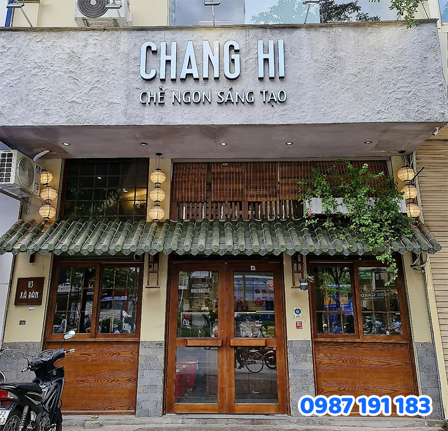 Bảng Hiệu Alu Chữ Nổi bán chè mẫu 3