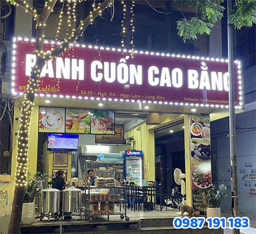 Bảng Hiệu Hộp Đèn mẫu 1