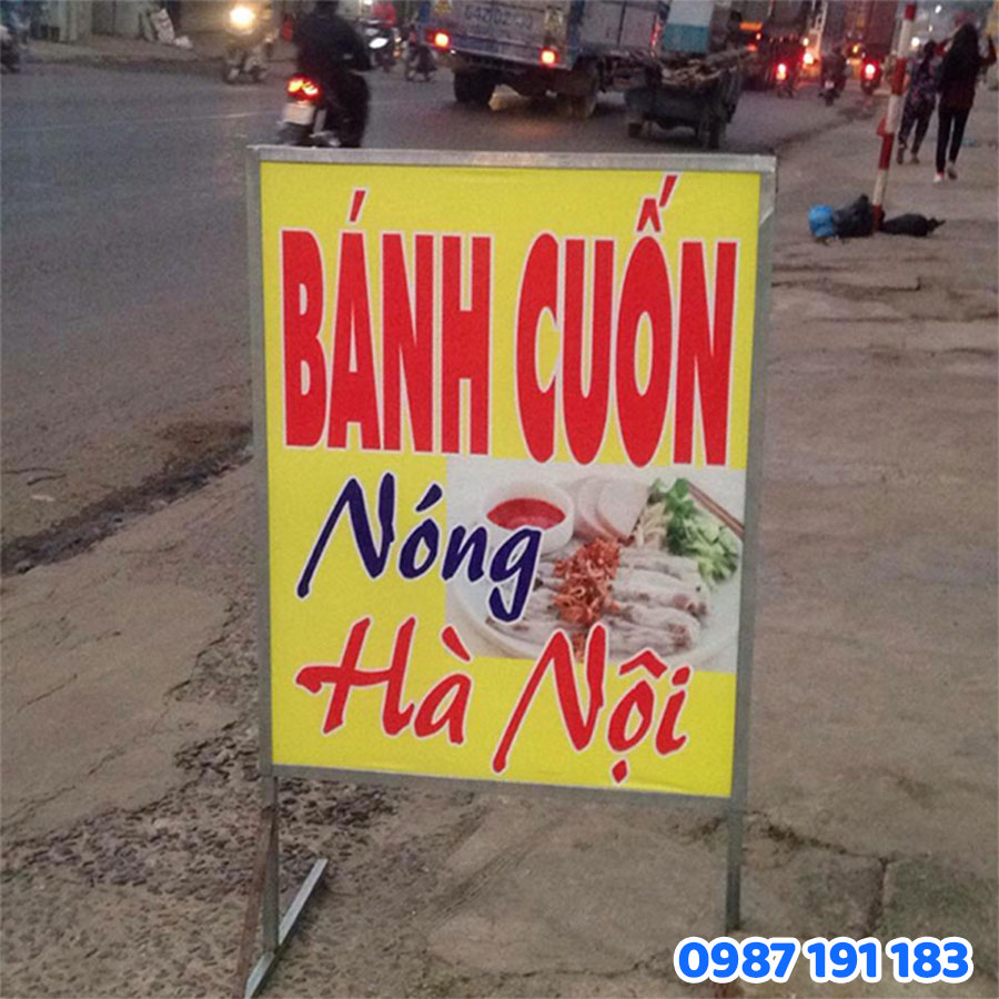 Bảng Hiệu Vẫy Cho Quán Nhỏ mẫu 1