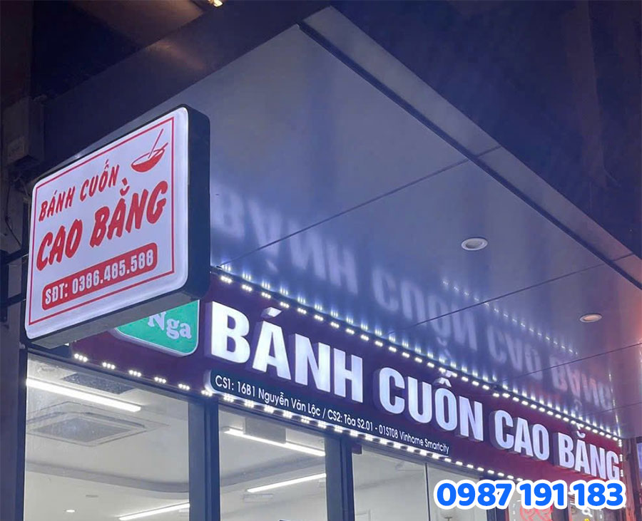 Bảng Hiệu Vẫy Cho Quán Nhỏ mẫu 2