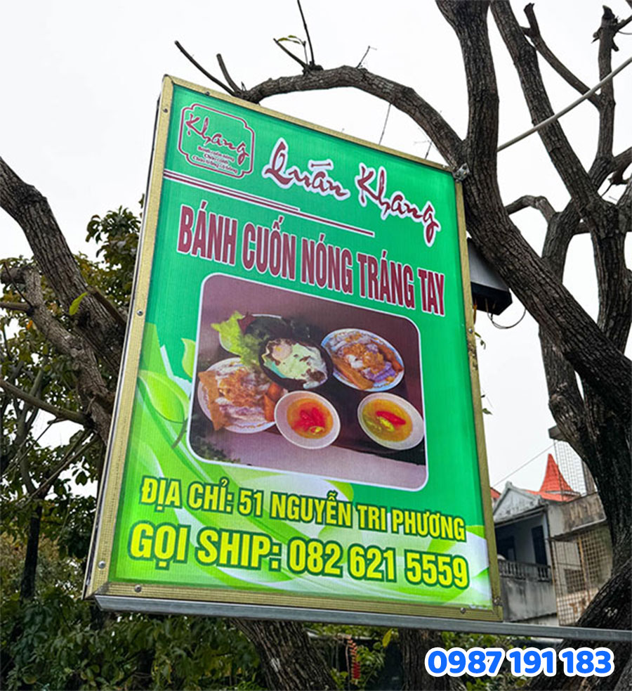 Bảng Hiệu Vẫy Cho Quán Nhỏ mẫu 3