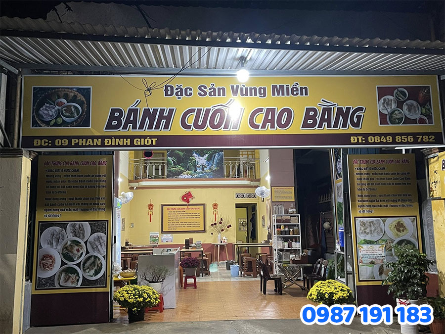 Lưu Ý Khi Làm Bảng Hiệu Quán Bánh Cuốn