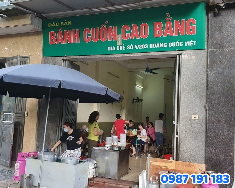 Bảng Hiệu Bạt Hiflex mẫu 1