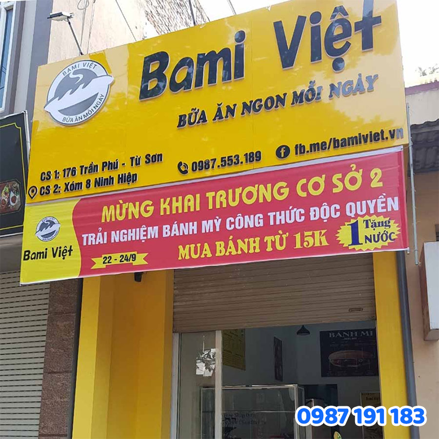 Nội Dung Nên Có Trên Bảng Hiệu Bánh Mì