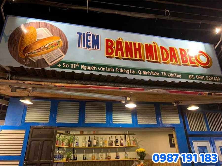 Bảng Hiệu Bánh mì bằng Bạt Hiflex mẫu 2