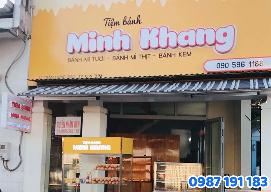 Bảng Hiệu Bánh mì bằng Bạt Hiflex mẫu 3