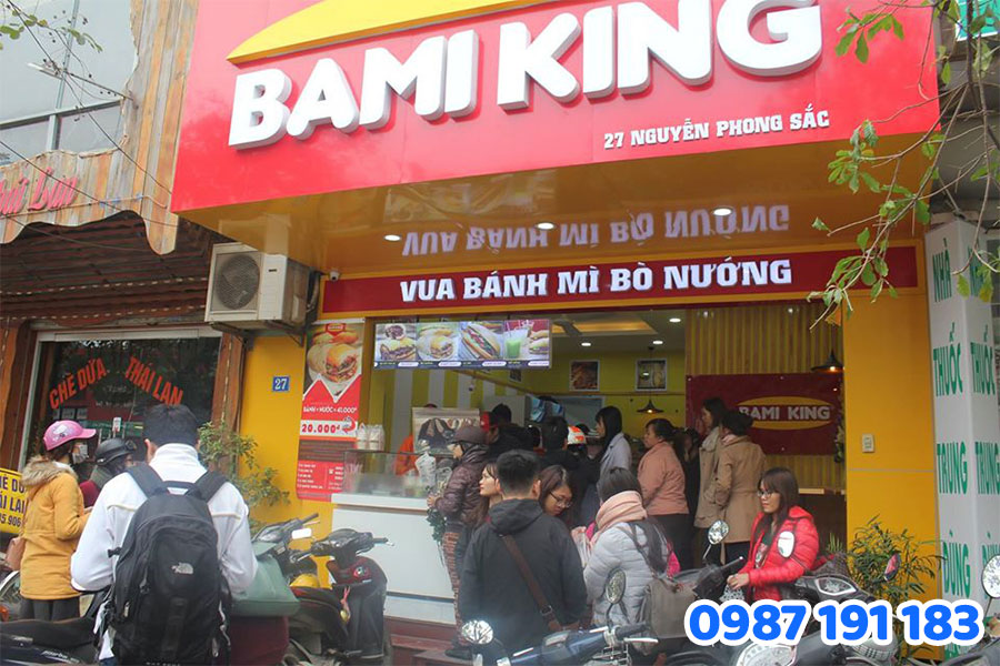 Biển Hiệu Bánh mì Alu Chữ Nổi mẫu 2