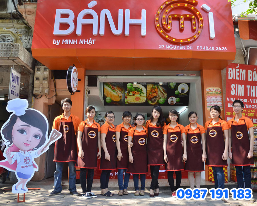 Biển Hiệu Bánh mì Alu Chữ Nổi mẫu 3