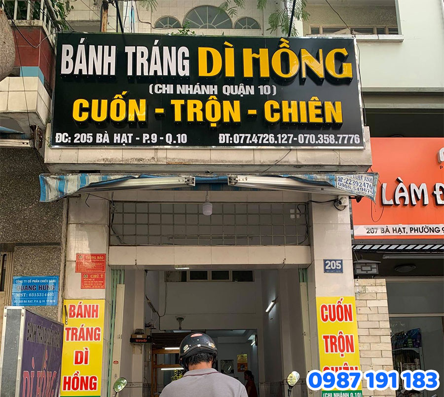 Bảng Hiệu bằng Alu Chữ Nổi mẫu 1