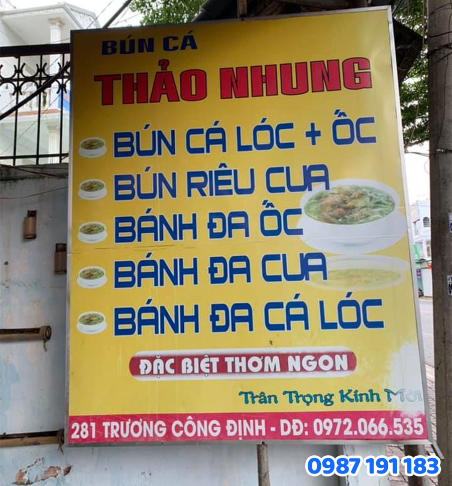 Bảng Hiệu Vẫy (Treo Vuông Góc) mẫu 1