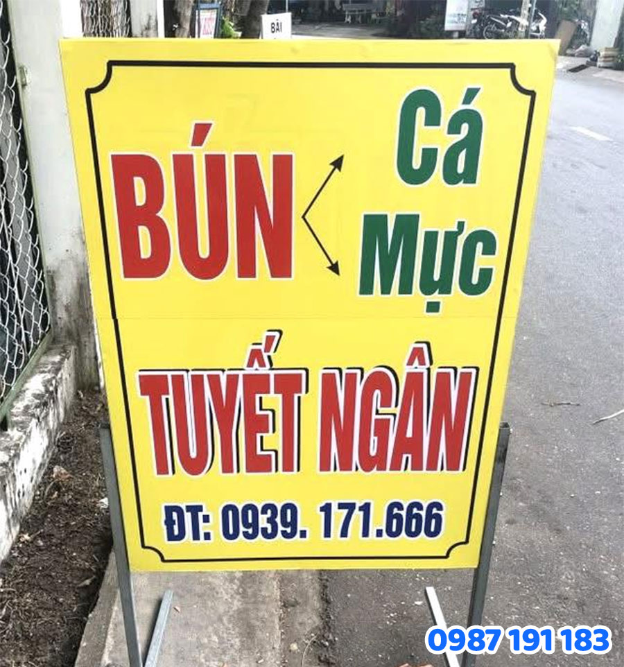 Bảng Hiệu Vẫy (Treo Vuông Góc) mẫu 2