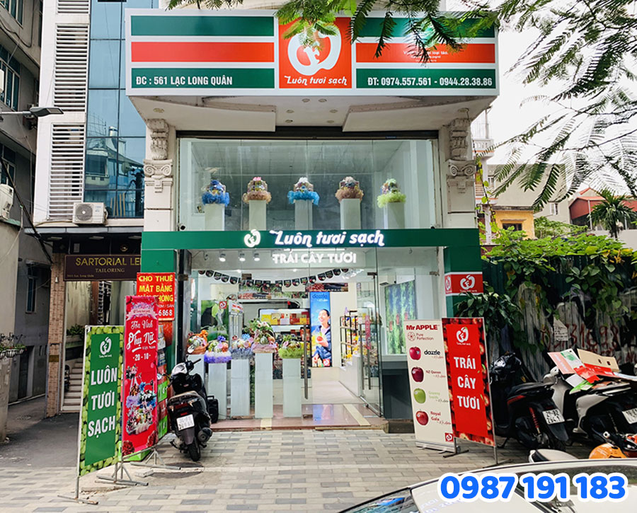 Thiết Kế Bảng Hiệu Hoa Quả Sạch Nên Dùng Màu Gì?