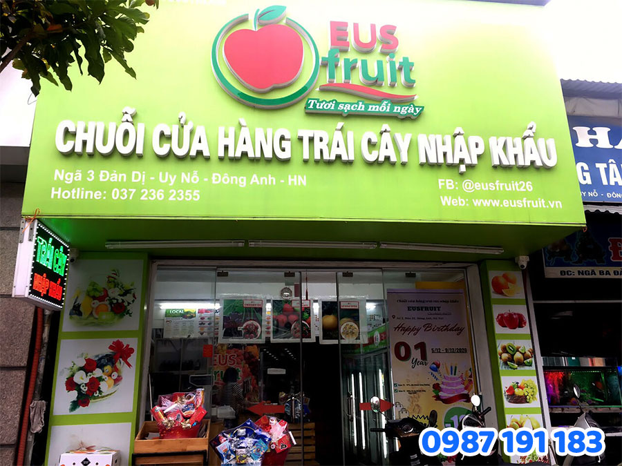 Nội Dung Nên Có Trên Bảng Hiệu Hoa Quả Sạch