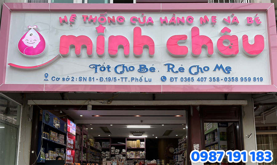 Bảng Hiệu Mica In UV / Chữ Nổi mẫu 4