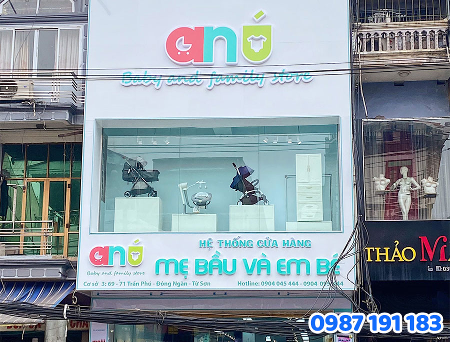 Bảng Hiệu Alu Chữ Nổi mẫu 1