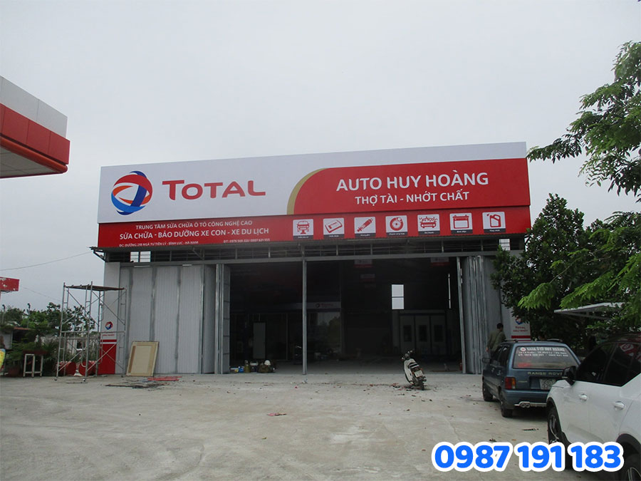 mẫu bảng quảng cáo dầu nhớt số 6